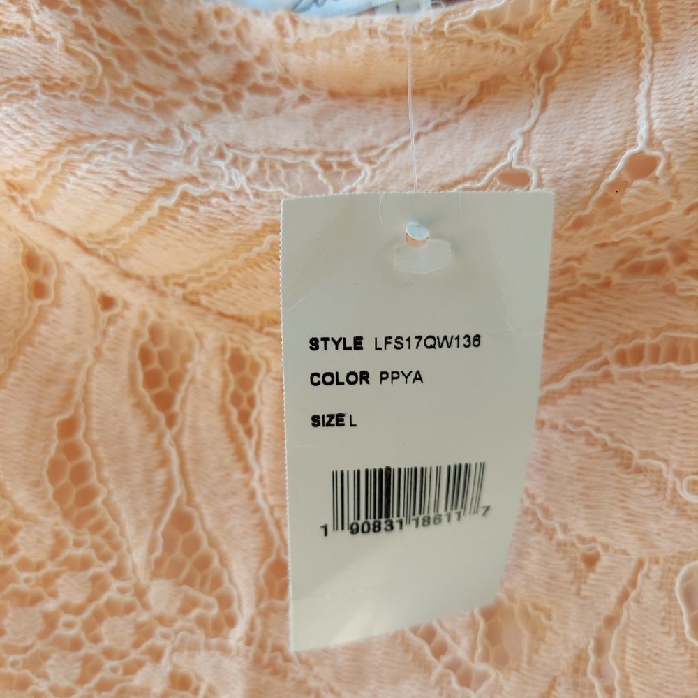 NWT Lovers & Friends Pink Lace  Skirt Papaya Sz L - Picture 12 of 17